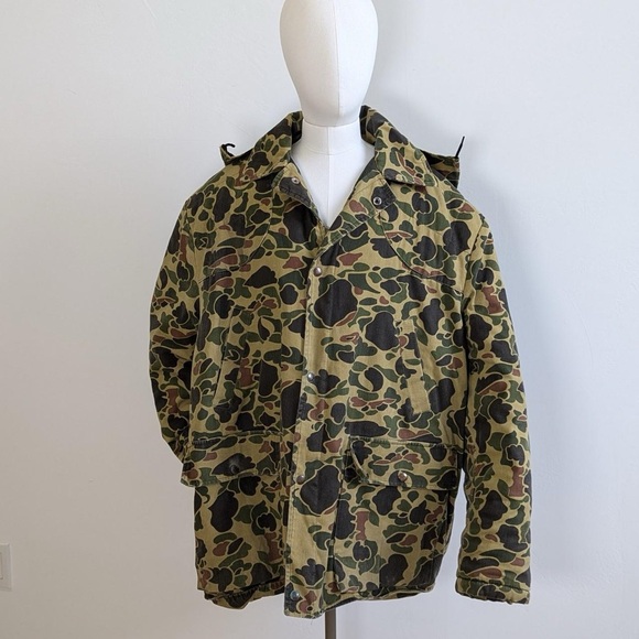 Vintage Frog skin camo print Jacket Made by Golden Bay - Picture 1 of 8